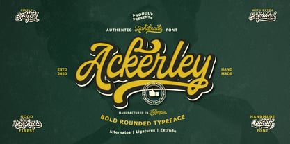 Ackerley Script Font Poster 1