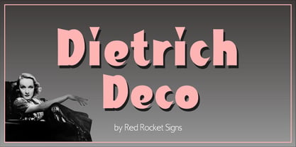 Dietrich Deco Font Poster 5