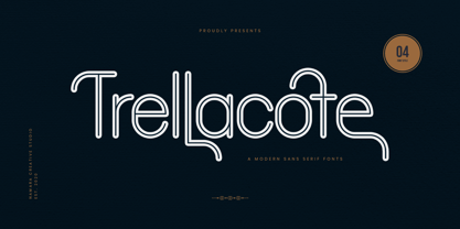 Trellacote Font Poster 1