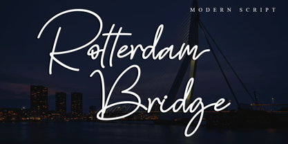 Rotterdam Bridge Fuente Póster 1