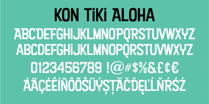 Kon Tiki Aloha JF Font Poster 2