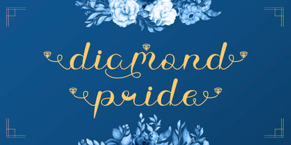 Diamond Pride Font Poster 1