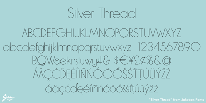 Silver Thread JF Font Poster 1