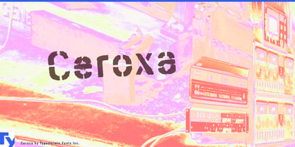 Ceroxa Font Poster 1