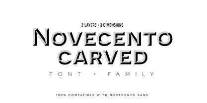 Novecento Carved Fuente Póster 1