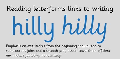 Sassoon Handwriting Starter Font Poster 3