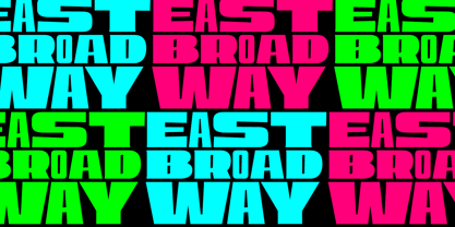EastBroadway Font Poster 7