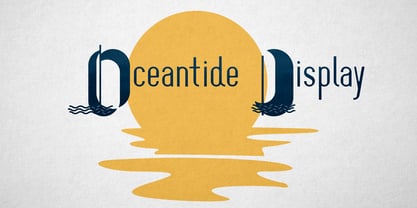 Oceantide Display Font Poster 1