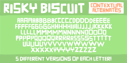 Risky Biscuit Font Poster 2