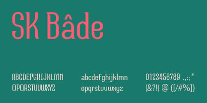 SK Bade Font Poster 1