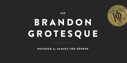 Brandon Grotesque Fuente Póster 1