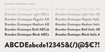 Brandon Grotesque Font Poster 2