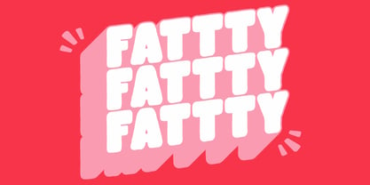 Fattty Font Poster 5