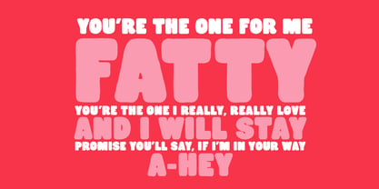 Fattty Font Poster 2