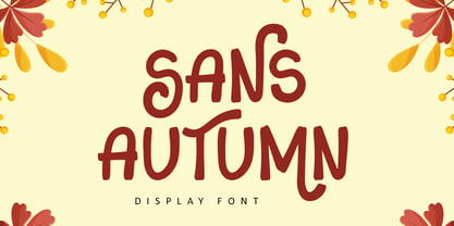 Sans Autumn Font Poster 1