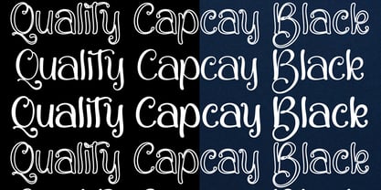 Quality Capcay Black Light Font Poster 5