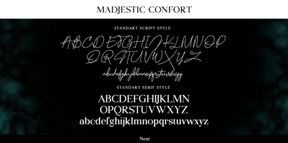 Madjestic Comfort Script Font Poster 7