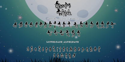 Creepy Witch Font Poster 8