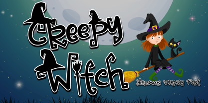 Creepy Witch Font Poster 1