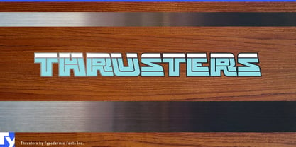 Thrusters Font Poster 1