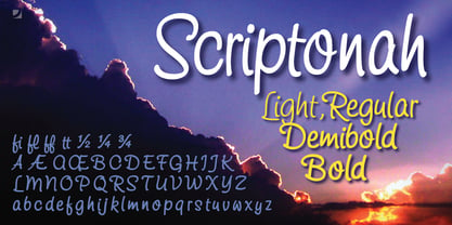 Scriptonah Font Poster 1