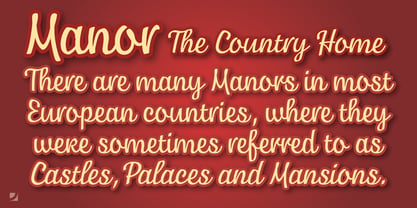 Manor Font Poster 3