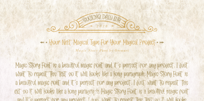 Magic Story Font Poster 4