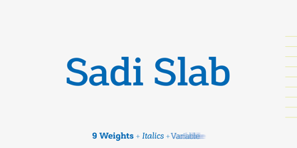 Sadi Slab Font Poster 1