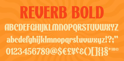 Reverb Font Poster 3