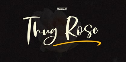 Thug Rose Font Poster 1