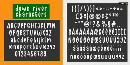 Down River Font Poster 5