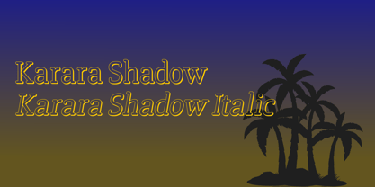 Karara Shadow Font Poster 2