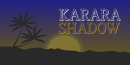 Karara Shadow Font Poster 1