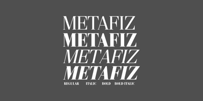 Metafiz Font Poster 2