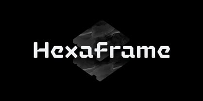 Hexaframe CF Font Poster 1