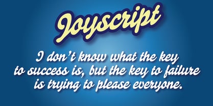 Joyscript Font Poster 2