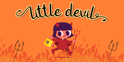 Devil Tail Font Poster 6