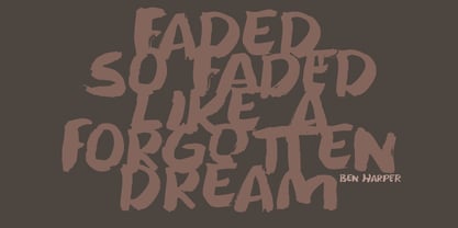 Forgotten Dream Font Poster 2
