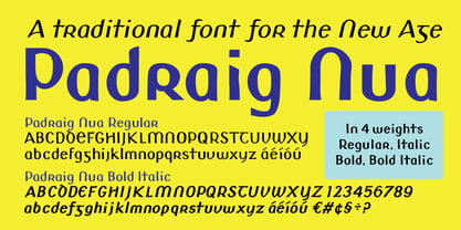 Padraig Nua Font Poster 1