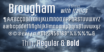 Brougham Font Poster 3