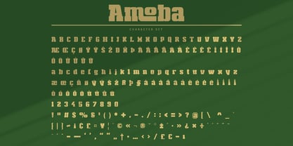Amoba Font Poster 3