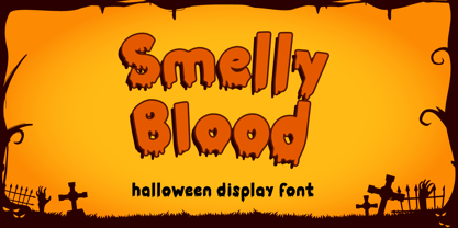 Smelly Blood Font Poster 1