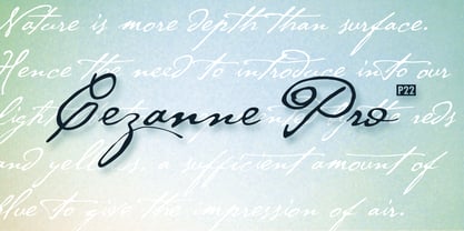 P22 Cezanne Font Poster 1