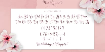 Marlyna Font Poster 8