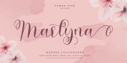 Marlyna Font Poster 1