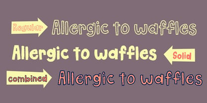 Allergic to Waffles Font Poster 5