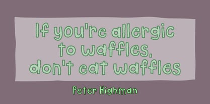 Allergic to Waffles Fuente Póster 2