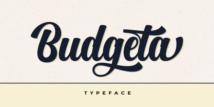 Budgeta Script Font Poster 1