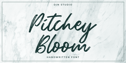 Pitchey Bloom Font Poster 1