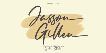 Jasson Gillen Font Poster 1